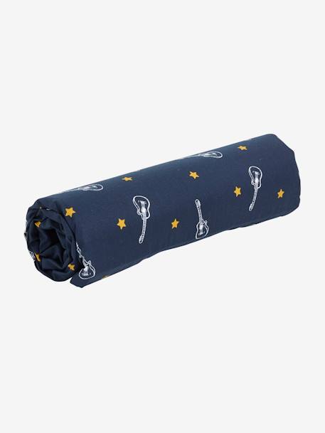 Drap-housse enfant ROCK STAR marine foncé 3 - vertbaudet enfant 