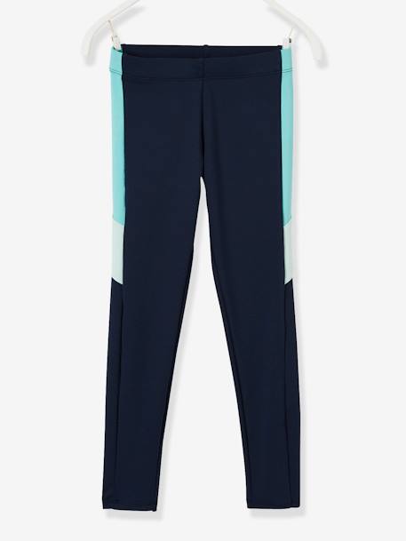 Fille-Pantalon-Legging fille bandes color-block.