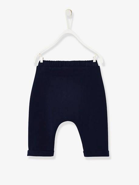 Pantalon naissance en molleton encre+gris chiné 2 - vertbaudet enfant 