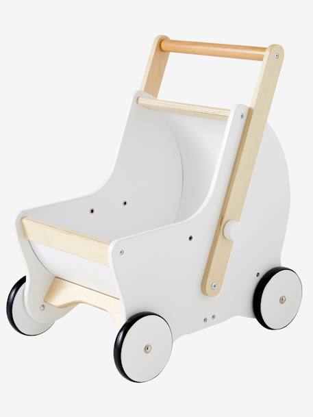 Landau de marche 2 en 1 en bois FSC® blanc 1 - vertbaudet enfant 