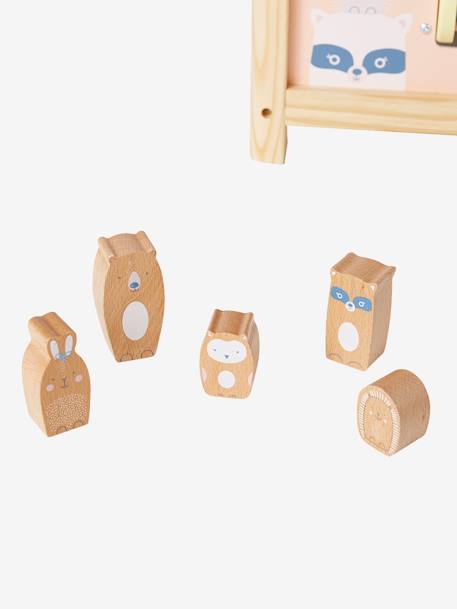 Grand cube d'activités en bois FSC® Beige LOVELY FARM+Les amis de la forêt+rose+Tanzanie 27 - vertbaudet enfant 