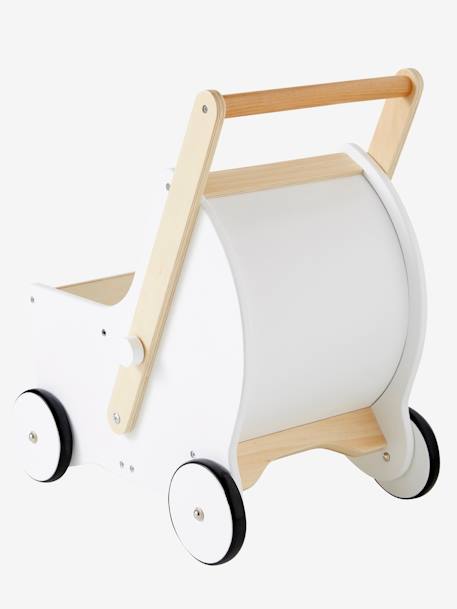 Landau de marche 2 en 1 en bois FSC® blanc+rose 6 - vertbaudet enfant 