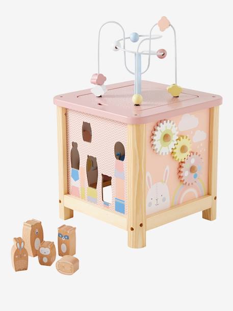 Grand cube d'activités en bois FSC® LOVELY FARM+rose+Savania+Tanzanie 12 - vertbaudet enfant 