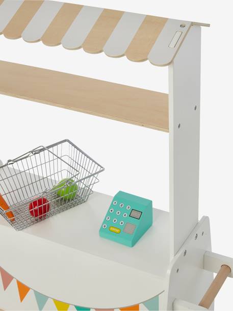 Marchande + fruits et légumes en bois FSC® BEIGE/BLANC 9 - vertbaudet enfant 