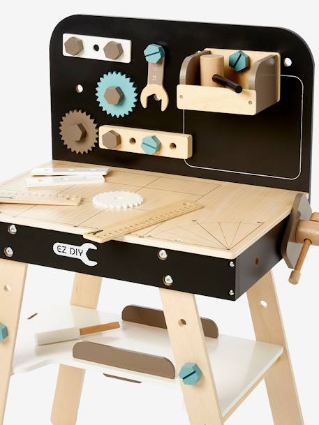 Etabli de bricolage en bois FSC® beige 5 - vertbaudet enfant 