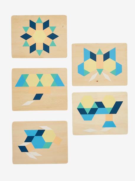 Tangram en bois FSC® multicolore 3 - vertbaudet enfant 