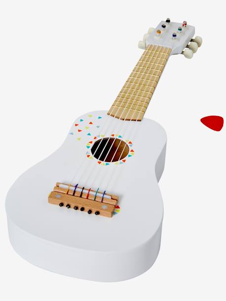 Guitare en bois FSC® blanc+Tanzanie 3 - vertbaudet enfant 