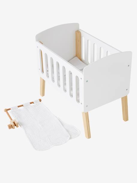 Ciel de lit pour lit poupon en bois FSC® blanc 9 - vertbaudet enfant 