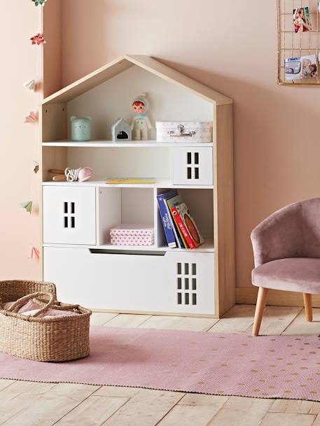 Meuble de rangement Casas Blanc/bois 4 - vertbaudet enfant 