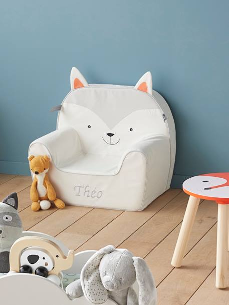 Fauteuil en mousse personnalisable Chat gris 3 - vertbaudet enfant 