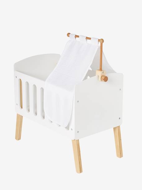 Ciel de lit pour lit poupon en bois FSC® blanc 10 - vertbaudet enfant 