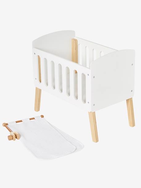 Ciel de lit pour lit poupon en bois FSC® blanc 5 - vertbaudet enfant 