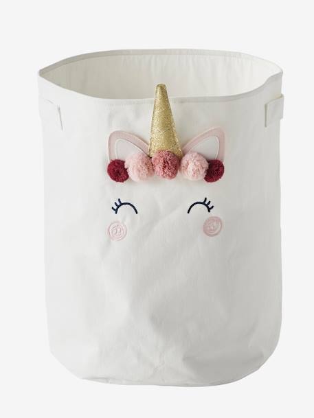 Panier de rangement XL Licorne ivoire 2 - vertbaudet enfant 