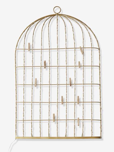 Pêle-mêle lumineux Cage à oiseaux doré 2 - vertbaudet enfant 