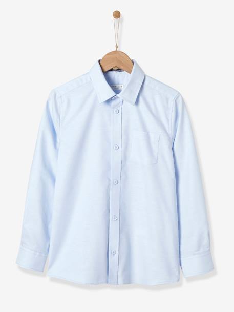 Chemise garçon oxford CYRILLUS Bleu clair 2 - vertbaudet enfant 