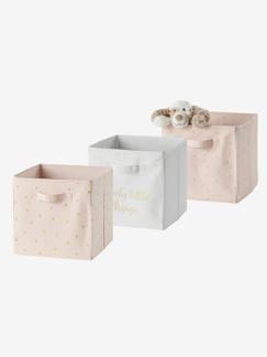 Lot de 3 bacs de rangement Lovely  - vertbaudet enfant