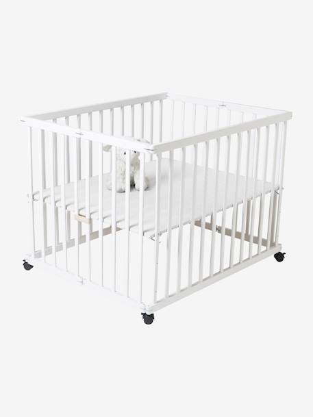 Parc en bois pliant VERTBAUDET bicolore naturel/blanc+blanc+naturel 11 - vertbaudet enfant 