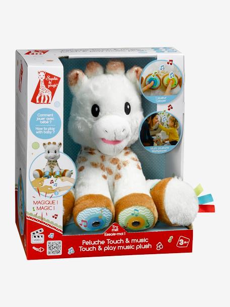 Peluche Sophie la girafe touch and music VULLI blanc 2 - vertbaudet enfant 