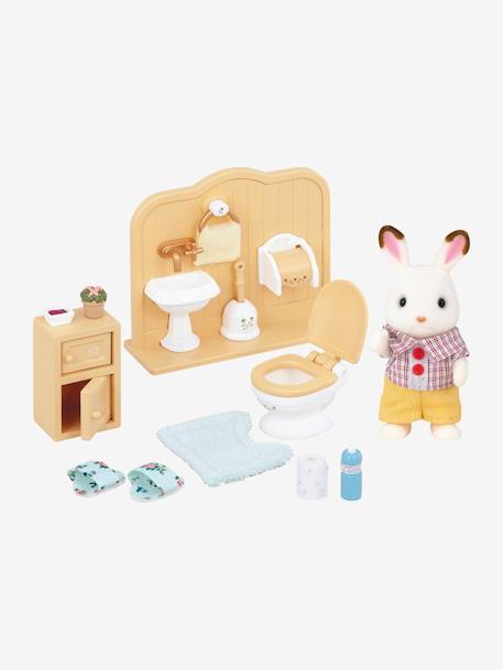 5015 - Frère Lapin chocolat et toilettes SYLVANIAN FAMILIES BEIGE 3 - vertbaudet enfant 