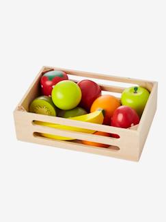 Idées cadeaux bébés et enfants-Jouet-Cagette de fruits en bois FSC® pour dinette