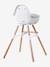 Chaise haute Evolu 2 + arceau CHILDHOME naturel blanc 6 - vertbaudet enfant 