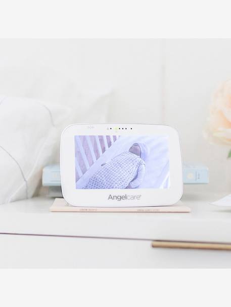 Babyphone vidéo avec détection de mouvements respiratoires sans fil AC527 ANGELCARE blanc 3 - vertbaudet enfant 