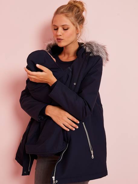 Parka évolutive grossesse et post-grossesse anthracite+Bleu encre 11 - vertbaudet enfant 