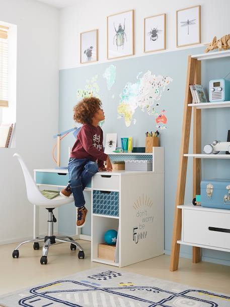 Bureau enfant LIGNE FUNNY bleu 3 - vertbaudet enfant 