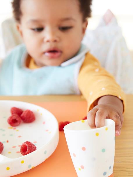 Coffret repas en silicone set baby blue+set imprimé+set vieux rose 7 - vertbaudet enfant 