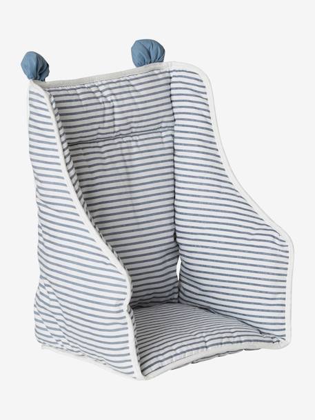 Coussin de chaise haute VERTBAUDET écru+ivoire Panda+moutarde+rayé bleu 16 - vertbaudet enfant 