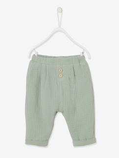 Bébé-Pantalon, jean-Pantalon coupe sarouel en gaze de coton