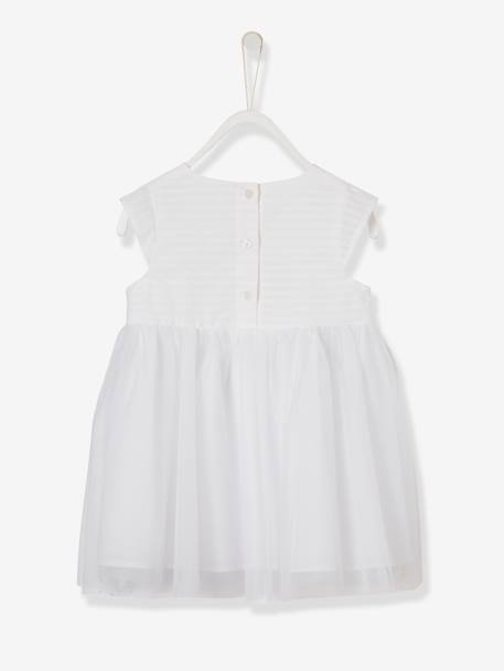 Robe de cérémonie bébé avec tulle blanc 7 - vertbaudet enfant 