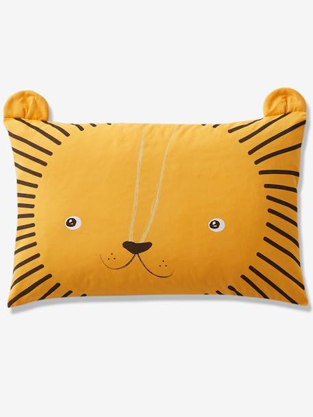 Housse de couette bébé MON PETIT LION ivoire imprimé / vert 2 - vertbaudet enfant 