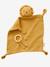 Doudou personnalisable en gaze de coton + hochet rond curry+vert 2 - vertbaudet enfant 