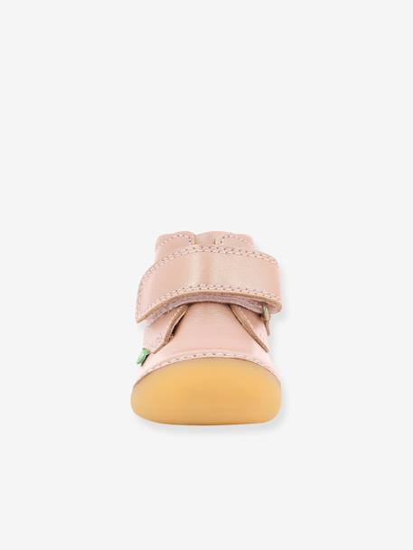 Bottillons cuir bébé fille Sabio KICKERS® 1ers pas rose imprimé+rose métal 10 - vertbaudet enfant 