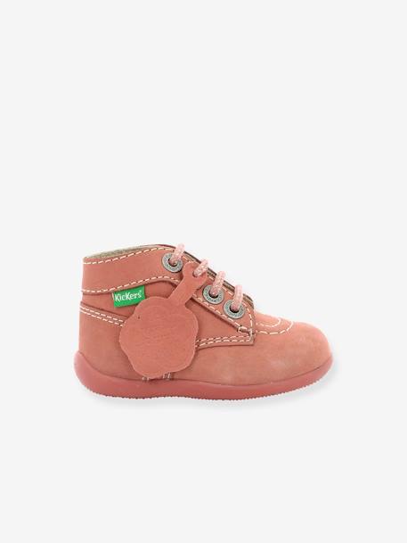 Bottines cuir bébé fille Bonbon KICKERS® 1ers pas rose clair 2 - vertbaudet enfant 