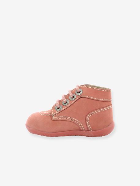 Bottines cuir bébé fille Bonbon KICKERS® 1ers pas rose clair 3 - vertbaudet enfant 