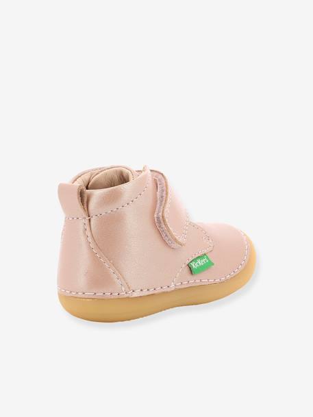 Bottillons cuir bébé fille Sabio KICKERS® 1ers pas rose imprimé+rose métal 8 - vertbaudet enfant 