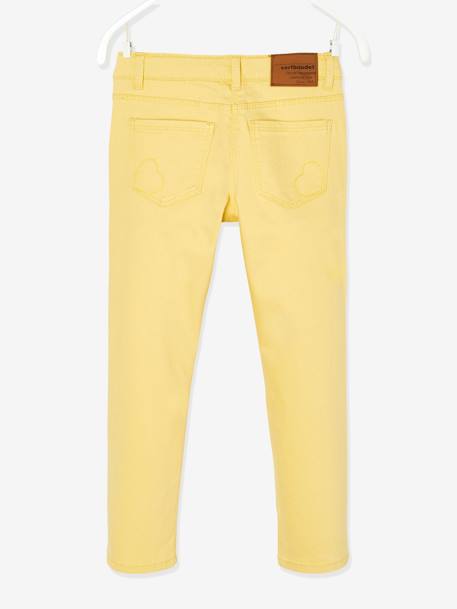 Pantalon slim fille Morphologik tour de hanches LARGE framboise+jaune+rouge clair+vert 7 - vertbaudet enfant 