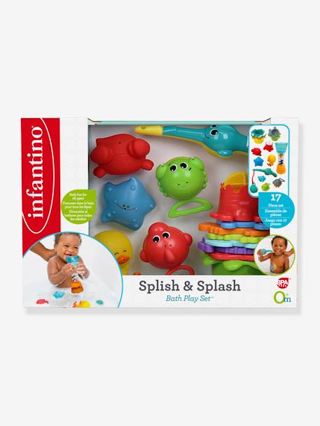 Coffret de bain 17 pièces INFANTINO bleu 9 - vertbaudet enfant 