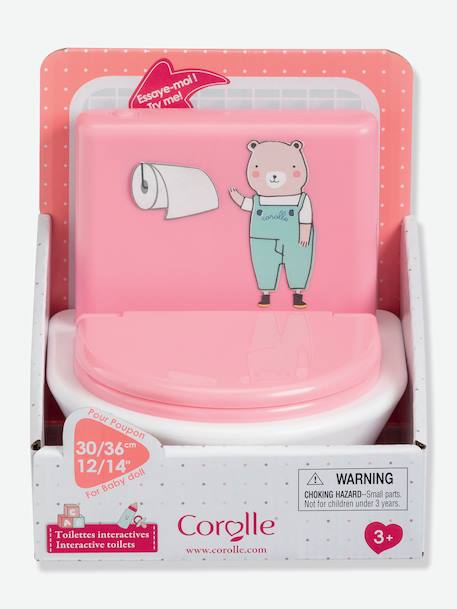 Toilettes interactives COROLLE rose/blanc 3 - vertbaudet enfant 