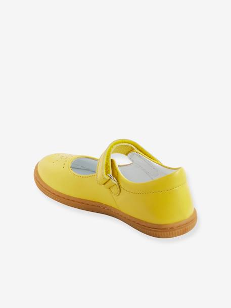 Babies cuir fille collection maternelle blanc+jaune+jaune moutarde 10 - vertbaudet enfant 