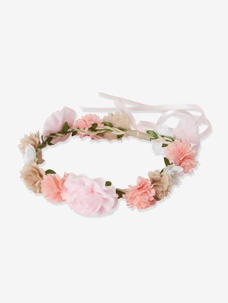 Couronne de fleurs roses fille eau de rose 6 - vertbaudet enfant 