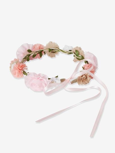 Couronne de fleurs roses fille eau de rose 7 - vertbaudet enfant 