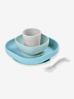 Puériculture-Repas-Set vaisselle 4 pièces silicone BEABA