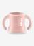 Tasse d'apprentissage BEABA 'Evoluclip' 3 en 1 airy green+old pink 4 - vertbaudet enfant 