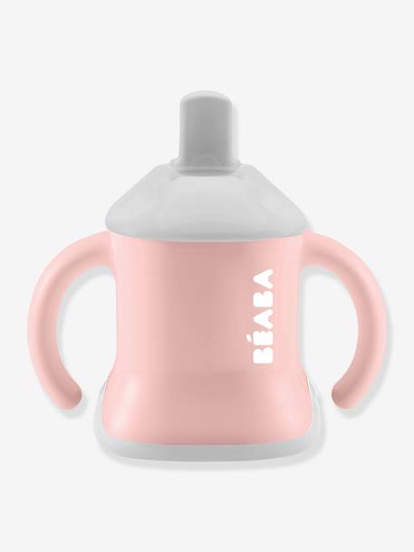 Tasse d'apprentissage BEABA 'Evoluclip' 3 en 1 airy green+old pink 3 - vertbaudet enfant 