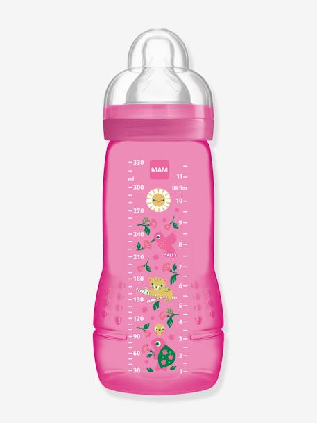 Biberon 330 ml MAM Easy Active 2e âge Fairy Tale bleu+jaune+rose 3 - vertbaudet enfant 