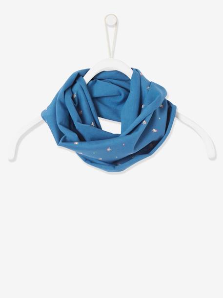 Snood imprimé fille bleu ardoise imprimé 1 - vertbaudet enfant 