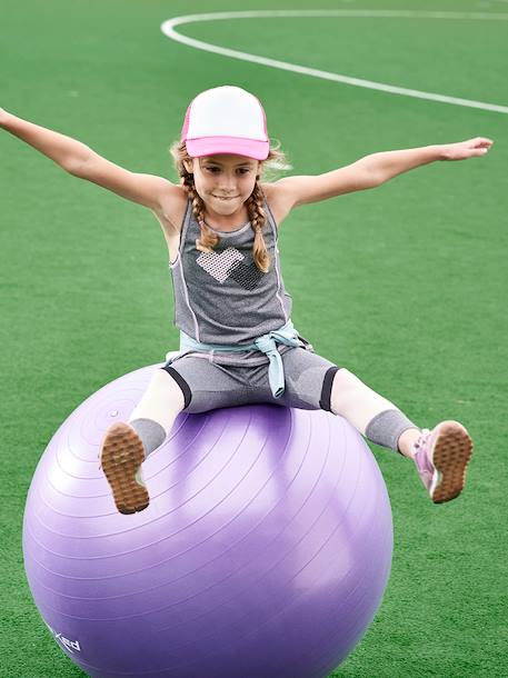 Ensemble de sport débardeur + legging fille matière technique gris chiné foncé 6 - vertbaudet enfant 